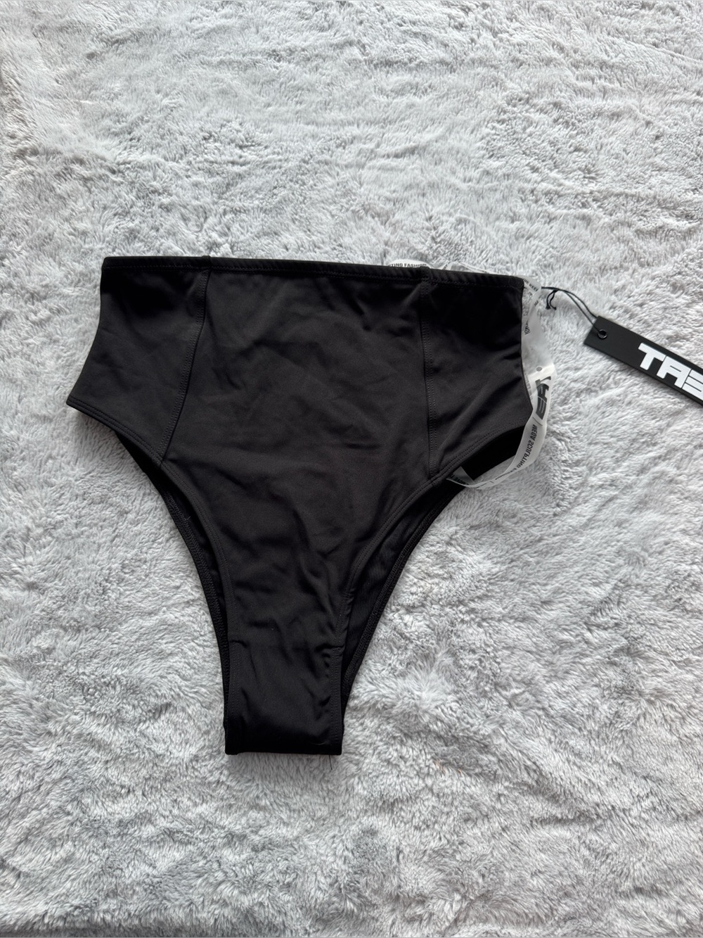 TA3 Kini Hi Cut Bottom Bikini Shapewear Swimsuit Separate Black Small